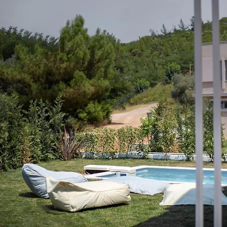 Dazzling Thasos | Fana | 2 Bedrooms | Private Outdoor Swimming Pool Surrounded By A Spacious Private Garden | Furnished Balcony And Terrace | Rachoni, *