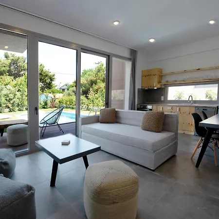 Dazzling Thasos | Fana | 2 Bedrooms | Private Outdoor Swimming Pool Surrounded By A Spacious Private Garden | Furnished Balcony And Terrace | Rachoni, Villa *